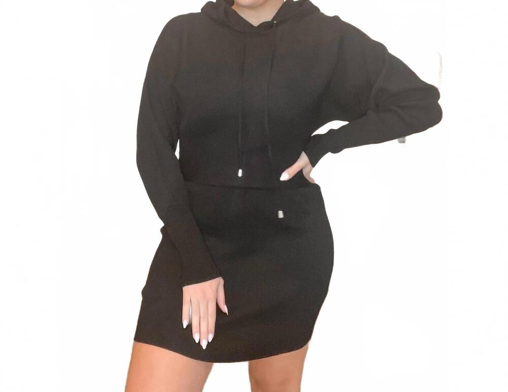 NEW LENA eliza sweater dress in black